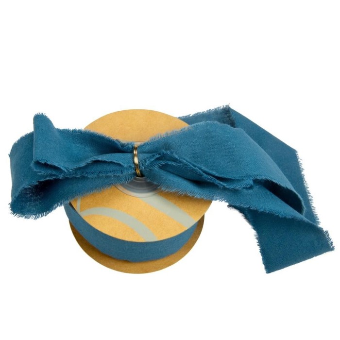 NASTRO COTONE SFRANGIATO MM25X15MT BLU'